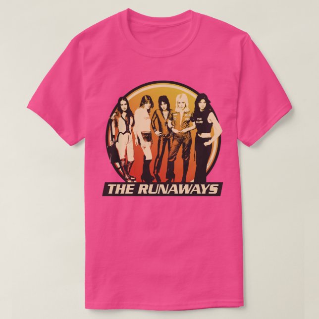 The Runaways 70s Rock Band T-Shirt (Design Front)