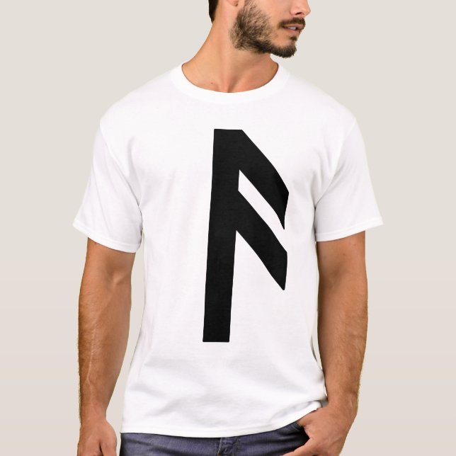 The Rune Ansuz (black) T-Shirt (Front)