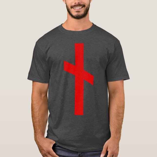 The Rune Nauthiz (red) T-Shirt (Front)