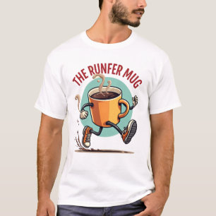 The Runfer Mug Energetic Running Coffee Cup T-Shirt
