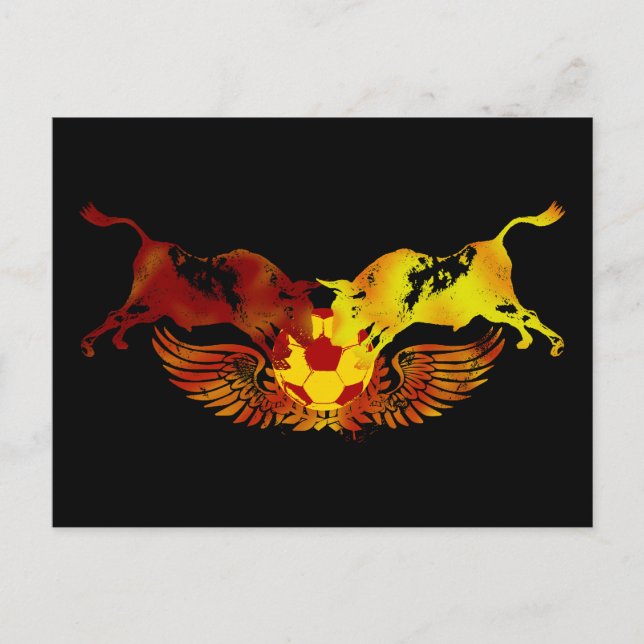 The running of the bulls postcard (Front)