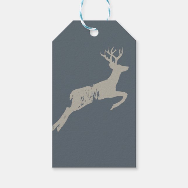 The Running Stag Gift Tags (Front)