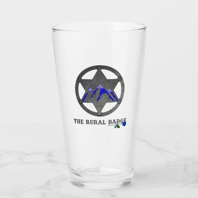The Rural Badge Pint Glass (Front)