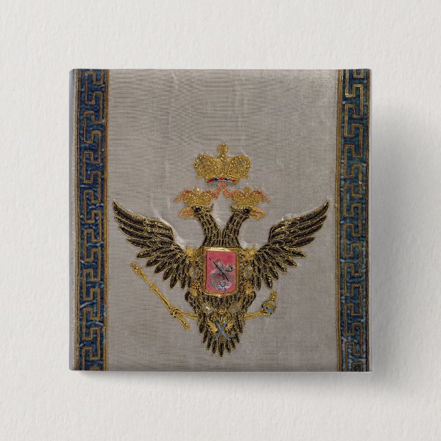 The Russian Imperial Family' 15 Cm Square Badge (Front)