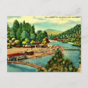 The Russian River Bathing Beach Postcard