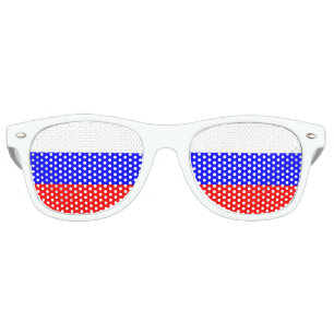 The Russian tricolour Flag of Russia Retro Sunglasses