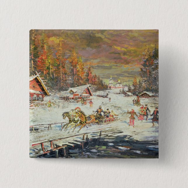 The Russian Winter, 1900-10 15 Cm Square Badge (Front)