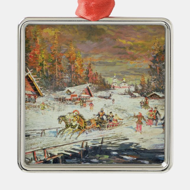 The Russian Winter, 1900-10 Metal Tree Decoration (Front)