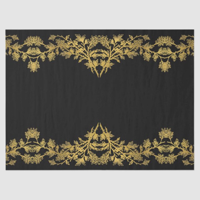 The Rustic Black Gold Collection - Tissue Paper (Front)
