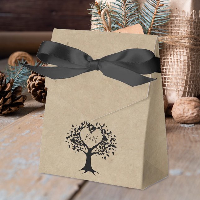 The Rustic Heart Tree Wedding Collection Favour Box (Creator Uploaded)