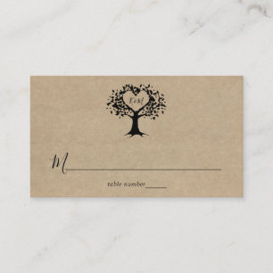 The Rustic Heart Tree Wedding Collection Place Card