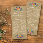 The Rustic Kraft Floral Wreath Wedding Collection Programme<br><div class="desc">The Rustic Kraft Floral Wreath Wedding Collection - Programs.</div>