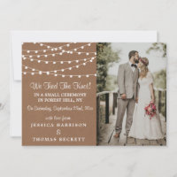 The Rustic Kraft String Lights Wedding Collection