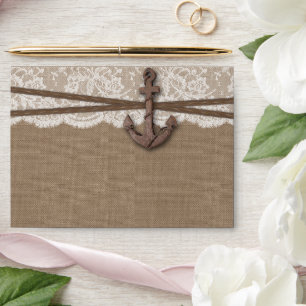 The Rustic Nautical Anchor Wedding Collection Envelopes