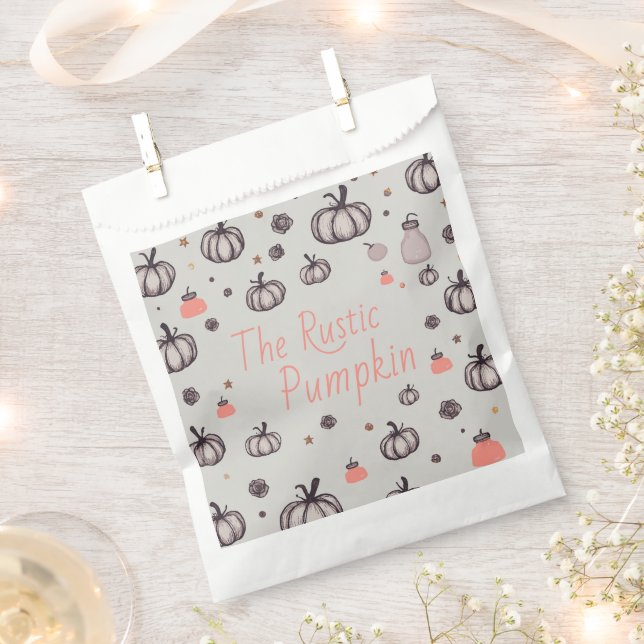 The Rustic Pumpkin Favour Bags (Clipped)