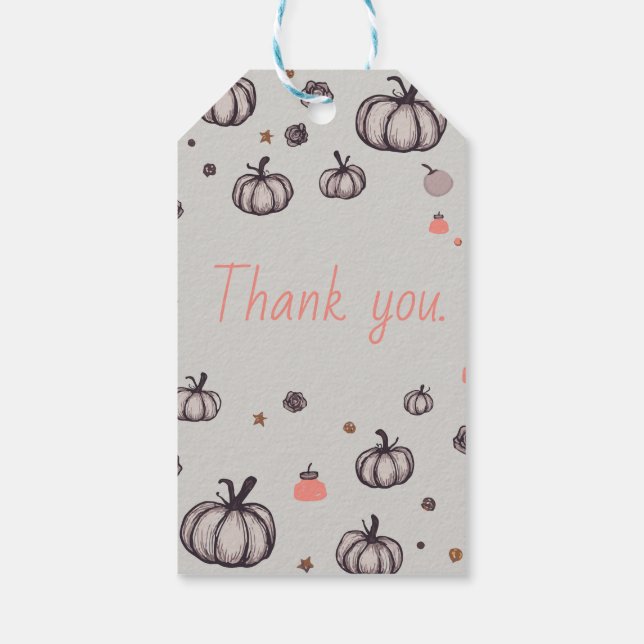The Rustic Pumpkin Gift Tags (Back)