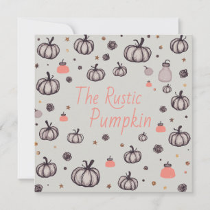 The Rustic Pumpkin Invitation