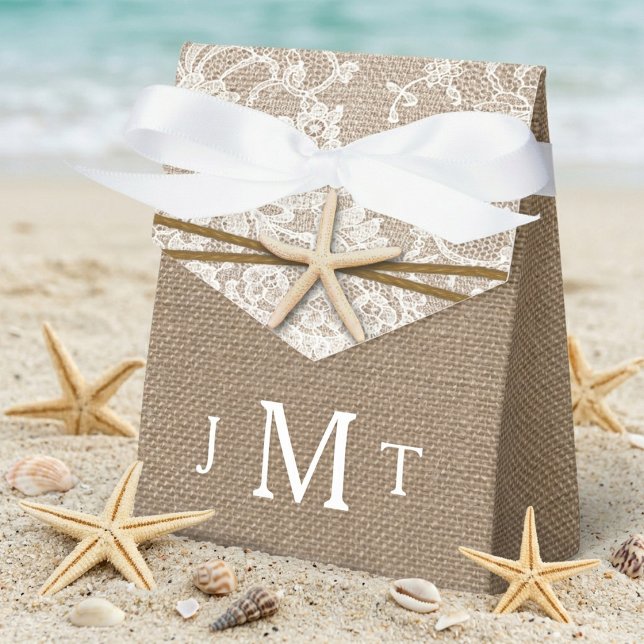 The Rustic Starfish Beach Wedding Collection Favour Box (Creator Uploaded)
