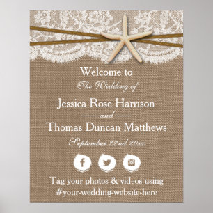 The Rustic Starfish Beach Wedding Collection Poster