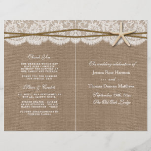 The Rustic Starfish Wedding Collection Programs