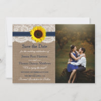 The Rustic Sunflower Wedding Collection - Navy