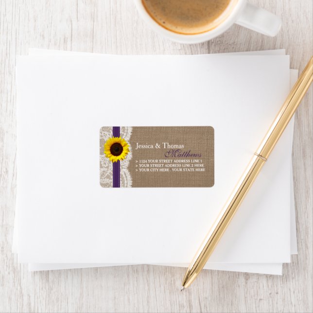 The Rustic Sunflower Wedding Collection - Purple Label (Insitu)