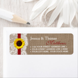 The Rustic Sunflower Wedding Collection - Red