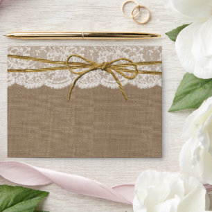 The Rustic Twine Bow Wedding Collection Envelopes