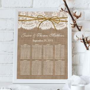 The Rustic Twine Bow Wedding Collection Poster