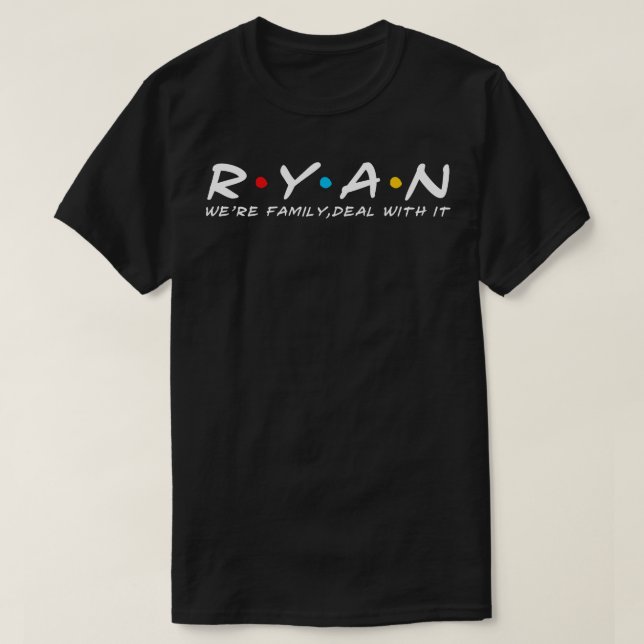 The Ryan Family Ryan Surname Ryan Last name T-Shirt (Design Front)