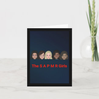 The S A P M R Girls The Blue Bad Sticker  Card