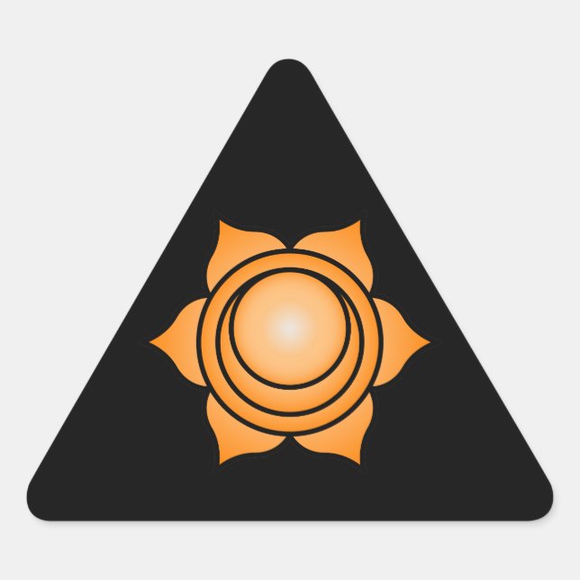 The Sacral Chakra Triangle Sticker (Front)