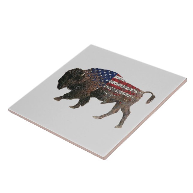 The Sacred Buffalo Ceramic Tile (Side)