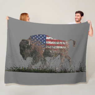 The Sacred Buffalo Fleece Blanket