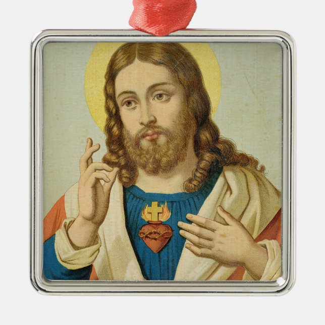 The Sacred Heart Metal Tree Decoration (Front)
