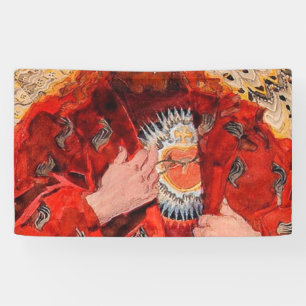 The Sacred Heart Of Jesus 1911 - Jozef Mehoffer Banner