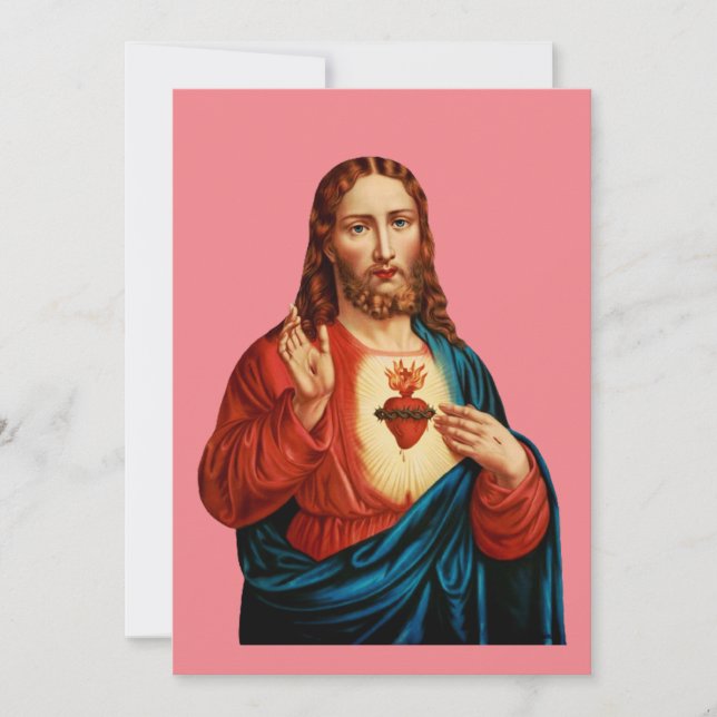 The Sacred Heart of Jesus Invitation (Front)