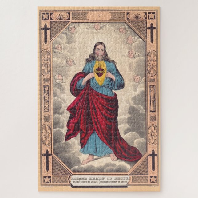 The Sacred Heart of Jesus Jigsaw Puzzle (Vertical)