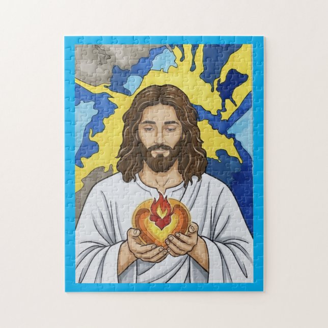 The Sacred Heart of Jesus Jigsaw Puzzle (Vertical)