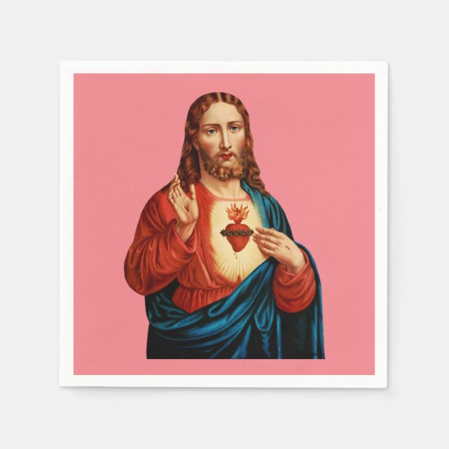 The Sacred Heart of Jesus Napkin (Front)
