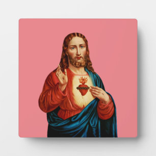 The Sacred Heart of Jesus Plaque