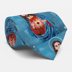 The Sacred Heart Painting by Alfred Fox Tie