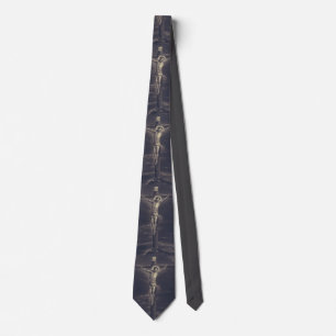 The Sacred Passion Black and White Fine Art  Tie