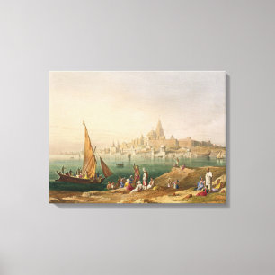 The Sacred Town and Temples of Dwarka, from Volume Canvas Print