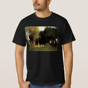 The Sacred Wood by Arnold Bocklin, Vintage Art T-Shirt