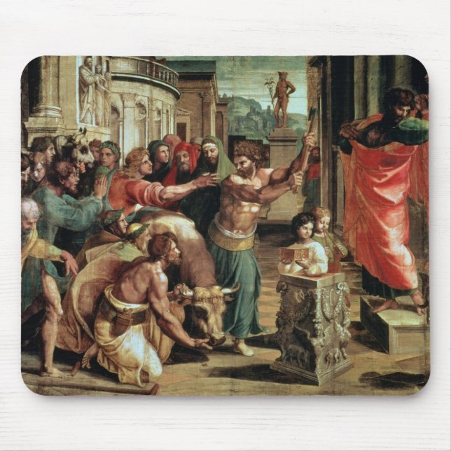 The Sacrifice at Lystra (cartoon for the Sistine C Mouse Pad (Front)