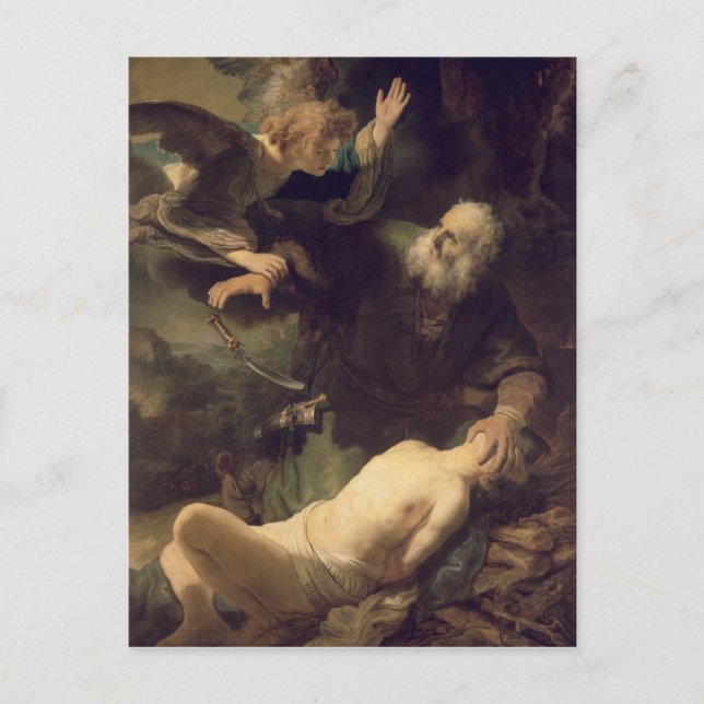 The Sacrifice of Abraham, 1635 Postcard (Front)