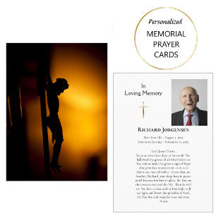 The Sacrifice of Christ Funeral Prayer Card