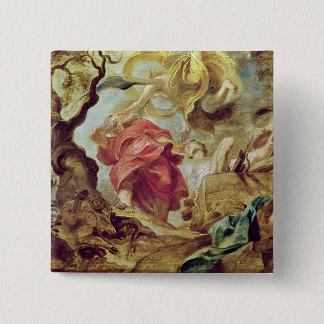 The Sacrifice of Isaac 15 Cm Square Badge (Front)