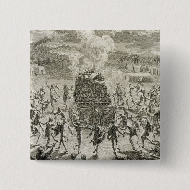 The Sacrifice to Quitchi-Manitou, or The Great Spi 15 Cm Square Badge (Front)